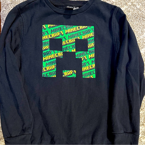 Minecraft - kids - XXL black sweatshirt - creeper - boys - Picture 1 of 7